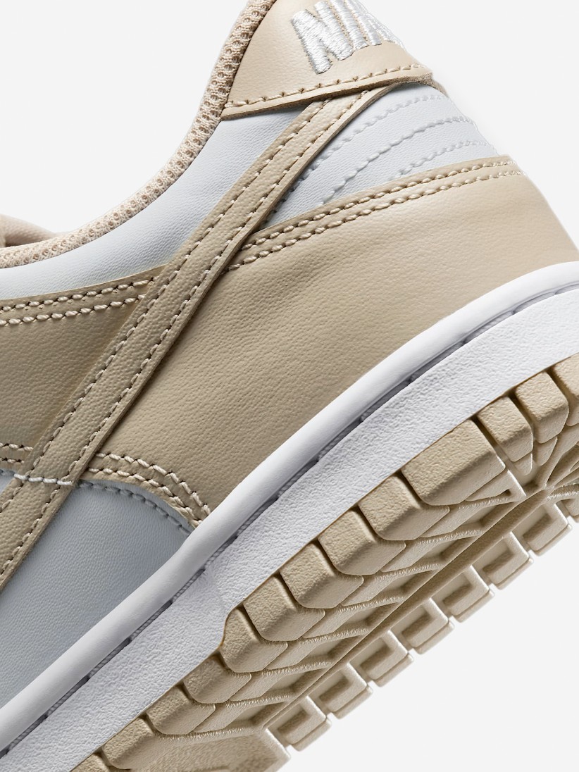 Sapatilhas Nike Dunk Low Bege e Brancas Jnior