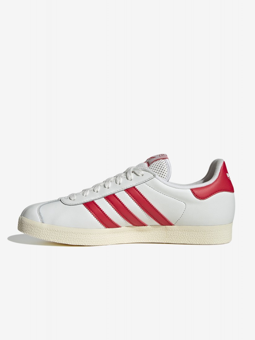 Sapatilhas Adidas Gazelle Brancas e Vermelhas