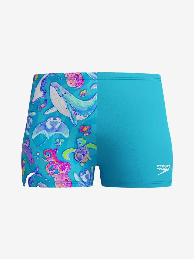 Cales de Natao Speedo Digital Allover Kids Azuis