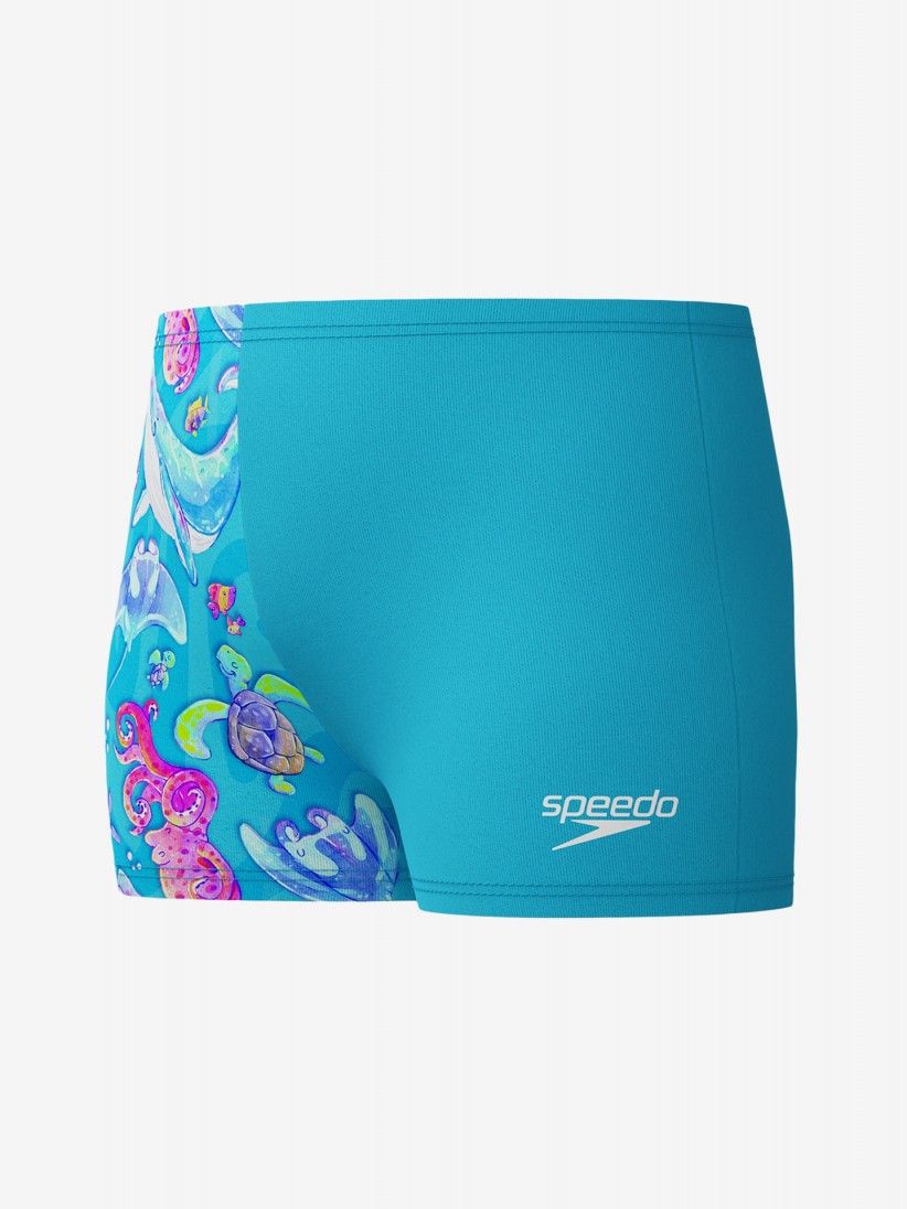 Cales de Natao Speedo Digital Allover Kids Azuis