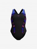 Fato de Banho Speedo Placement Laneback Preto