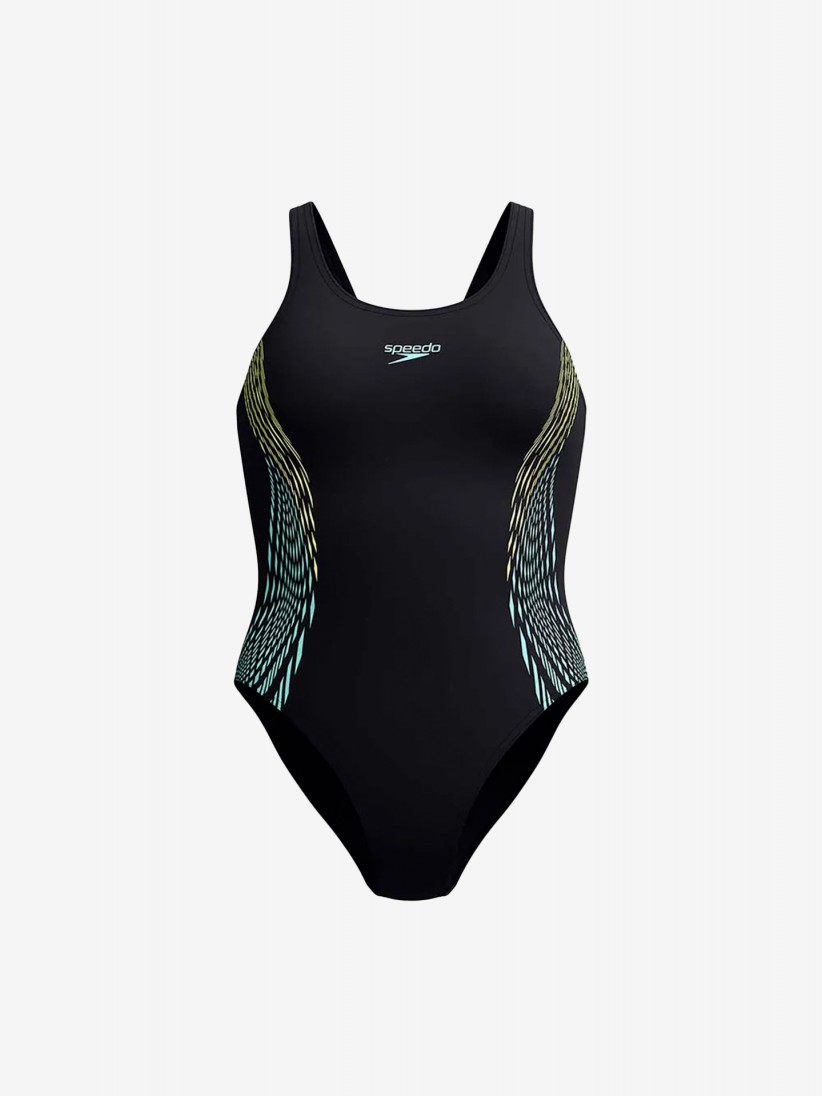 Fato de Banho Speedo Placement Muscleback Preto