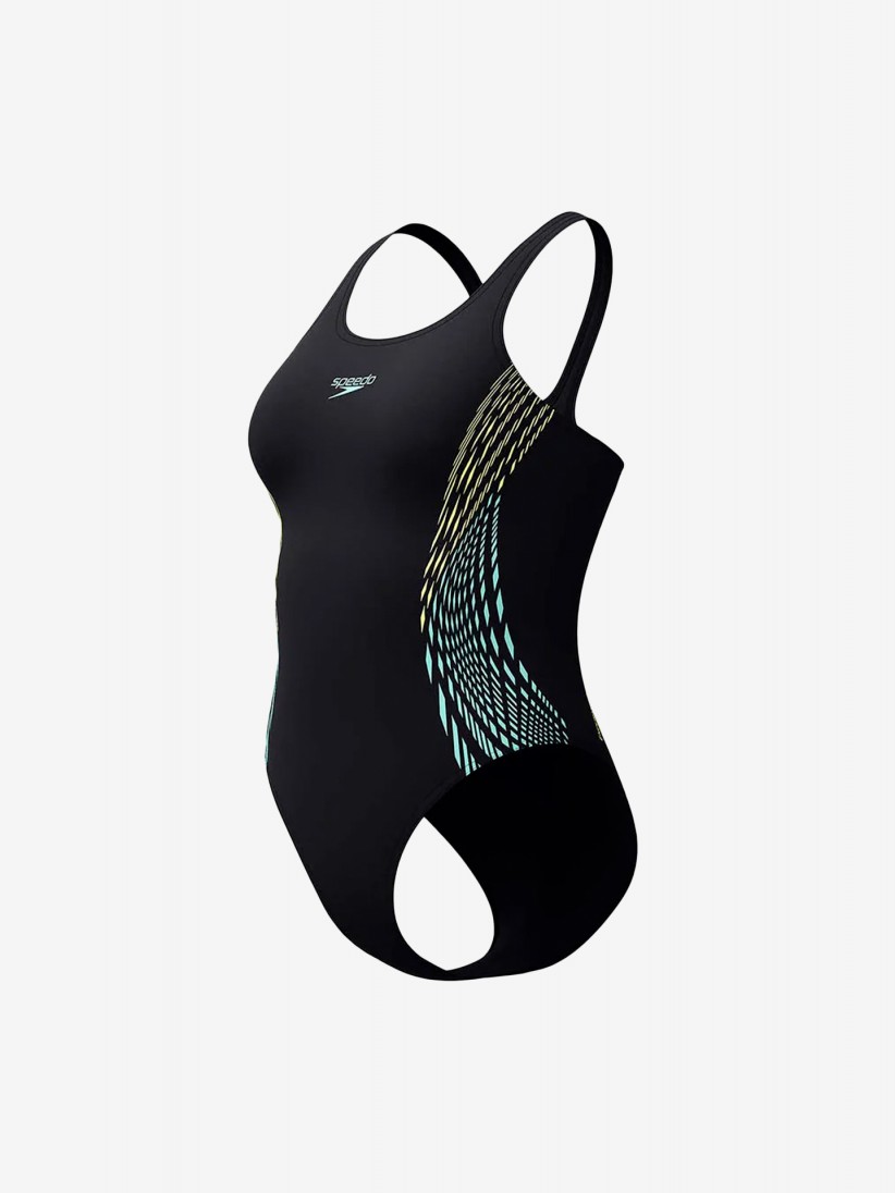Fato de Banho Speedo Placement Muscleback Preto