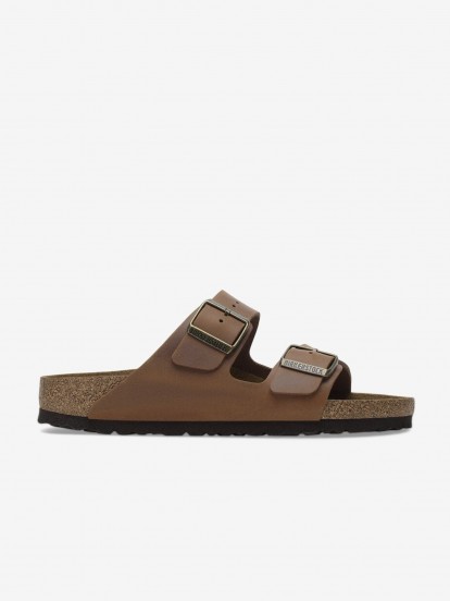 Birkenstock Arizona Oiled Leather Brown Slides