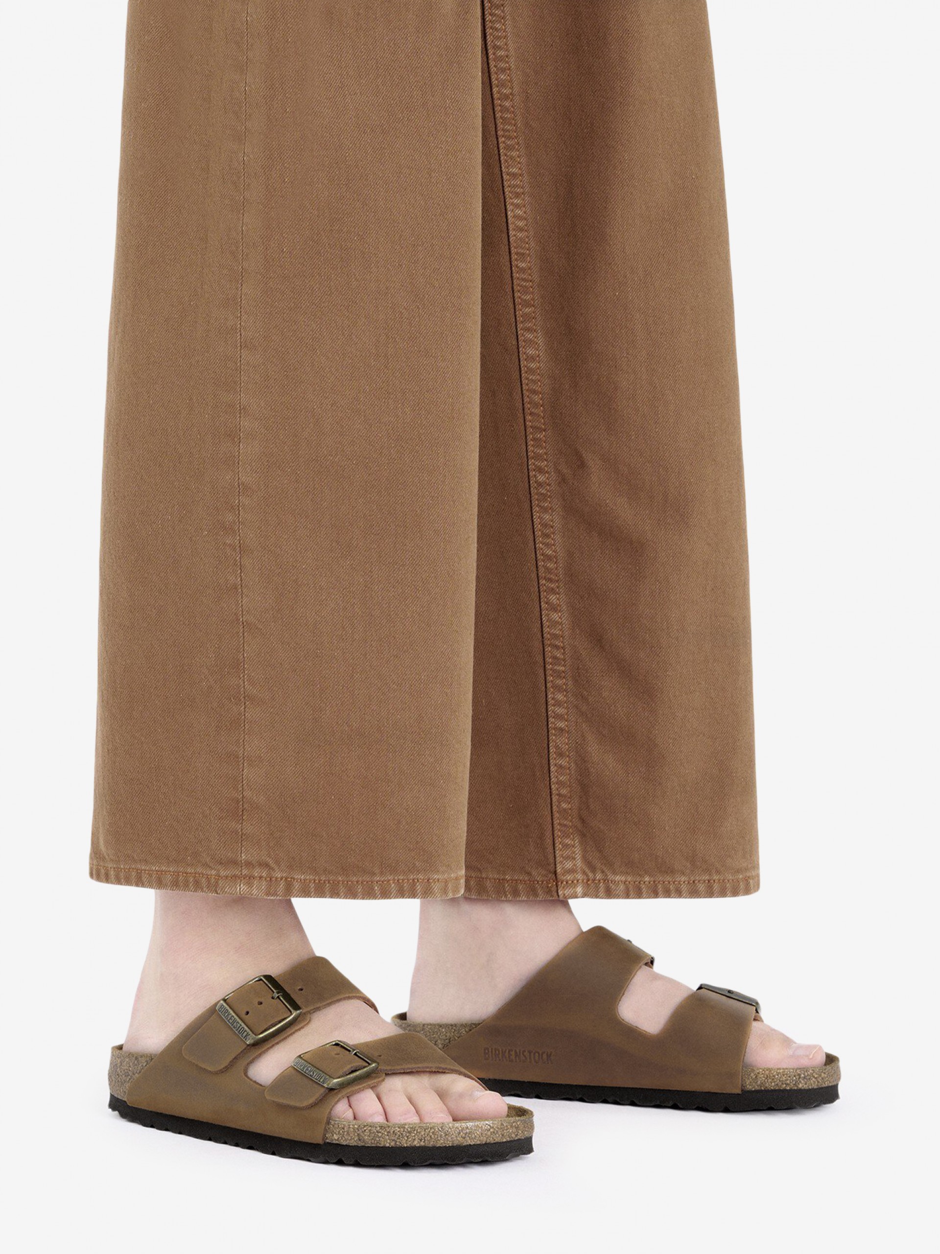 Chinelos Birkenstock Arizona Oiled Leather Castanhos