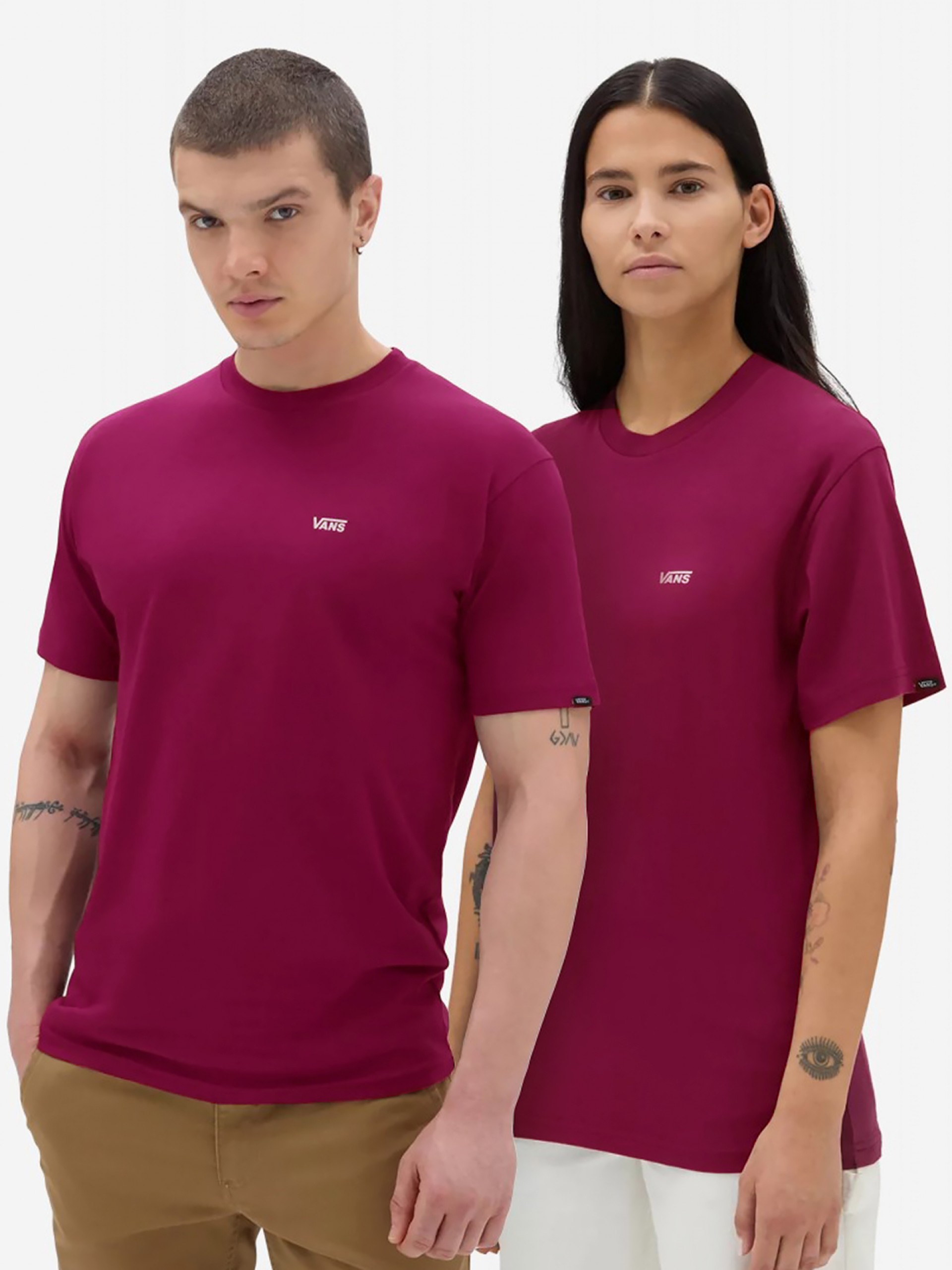 Vans Left Chest Logo Pink T-shirt