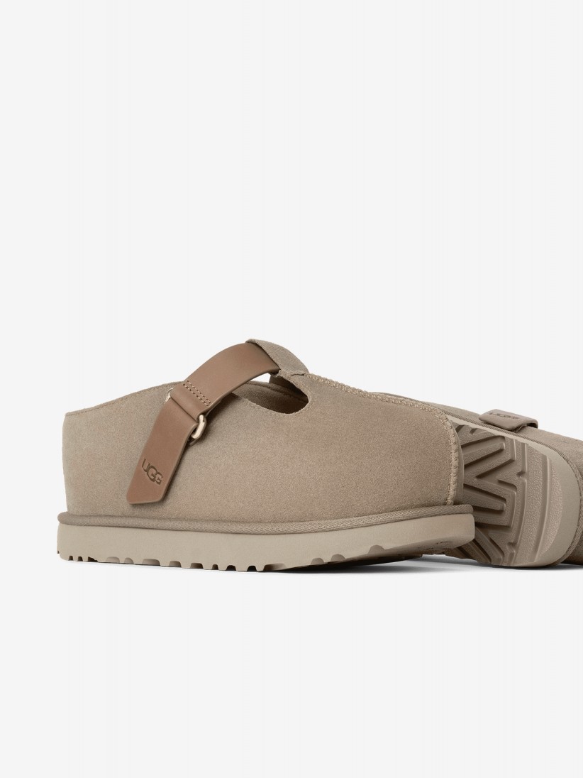 Pantufas Ugg Goldenstar Hi Clog Bege Para Mulher Pantufas Ugg Goldenstar Hi Clog Bege Para Mulher