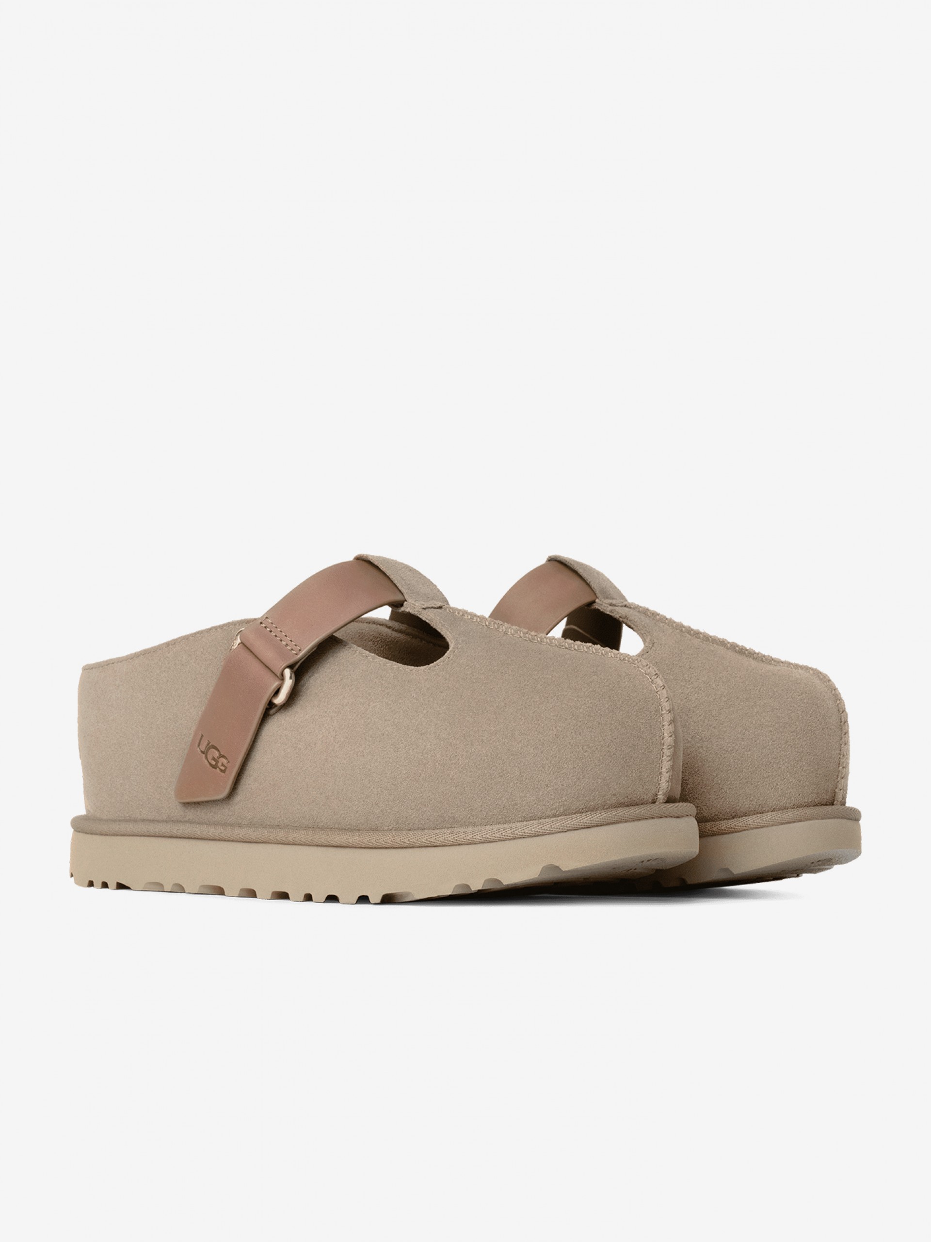 Pantufas Ugg Goldenstar Hi Clog Bege Para Mulher