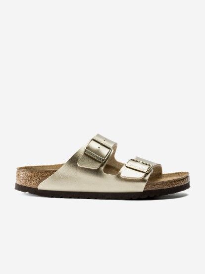 Birkenstock Arizona Birko-Flor Golden Slides
