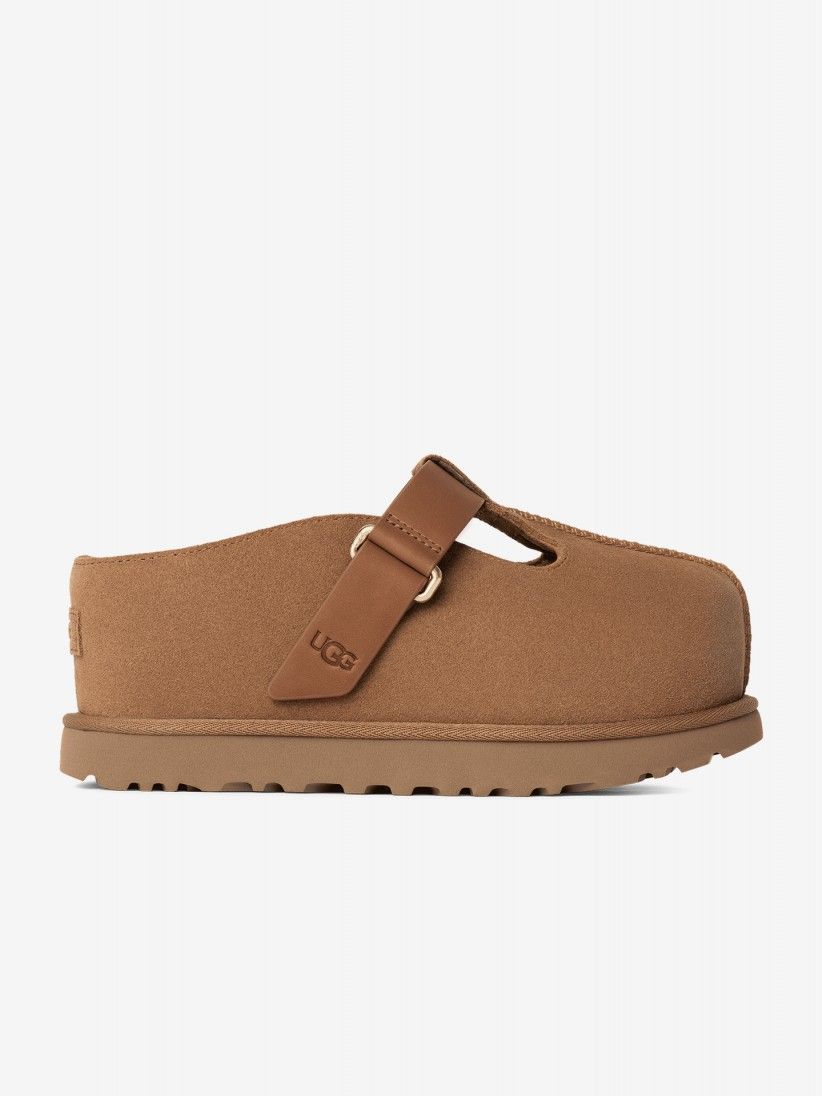 Pantufas Ugg Goldenstar Hi Clog Camel Para Mulher