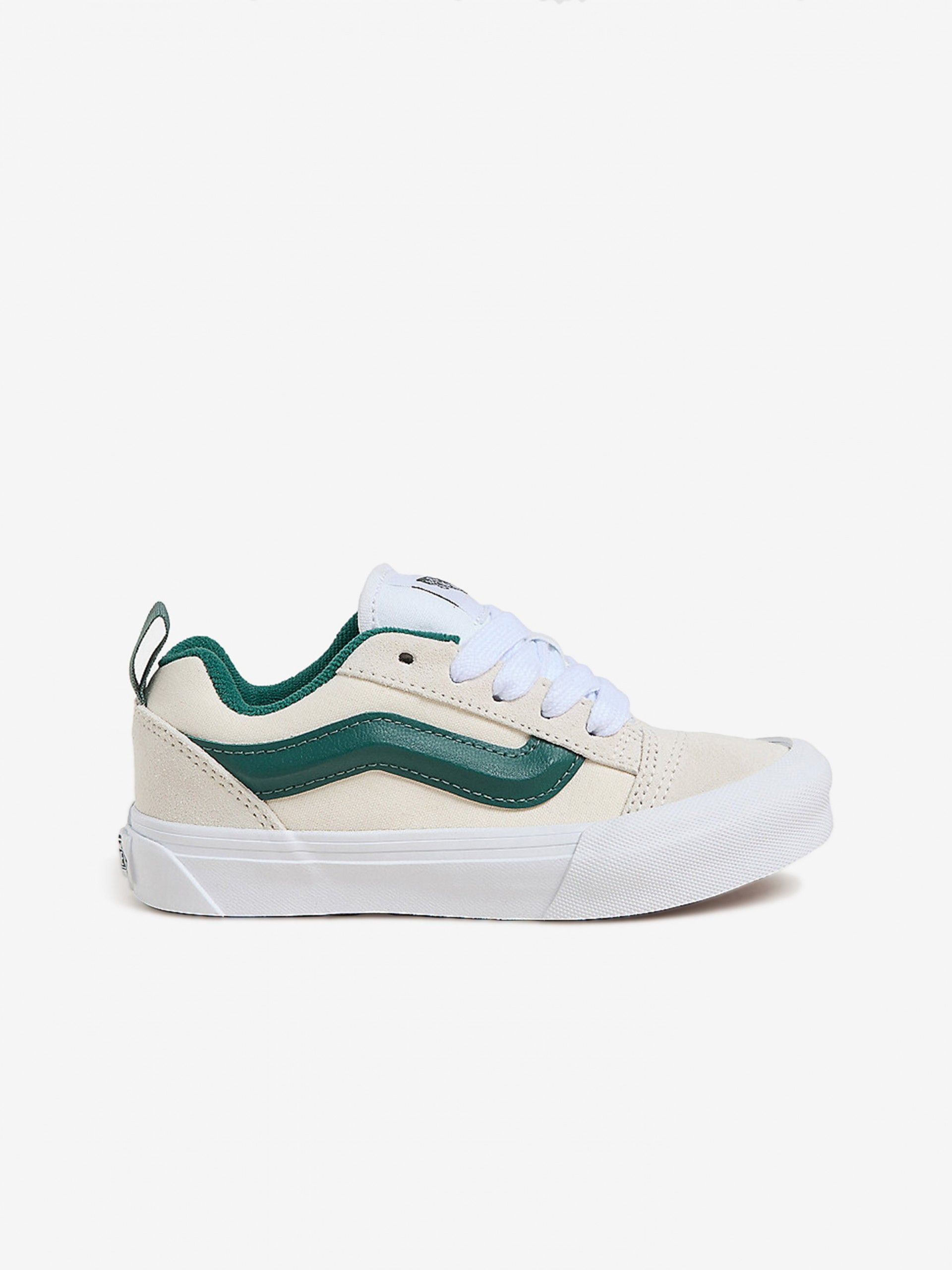 Vans Knu Skool Beige and Green Sneakers