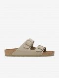 Birkenstock Arizona Birko-Flor Khaki Slides