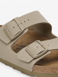 Birkenstock Arizona Birko-Flor Khaki Slides