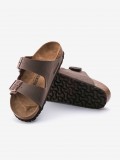Chinelos Birkenstock Arizona Birko-Flor Nobuck Castanhos