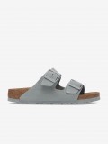 Birkenstock Arizona Suede Leather Blue Slides