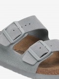 Birkenstock Arizona Suede Leather Blue Slides