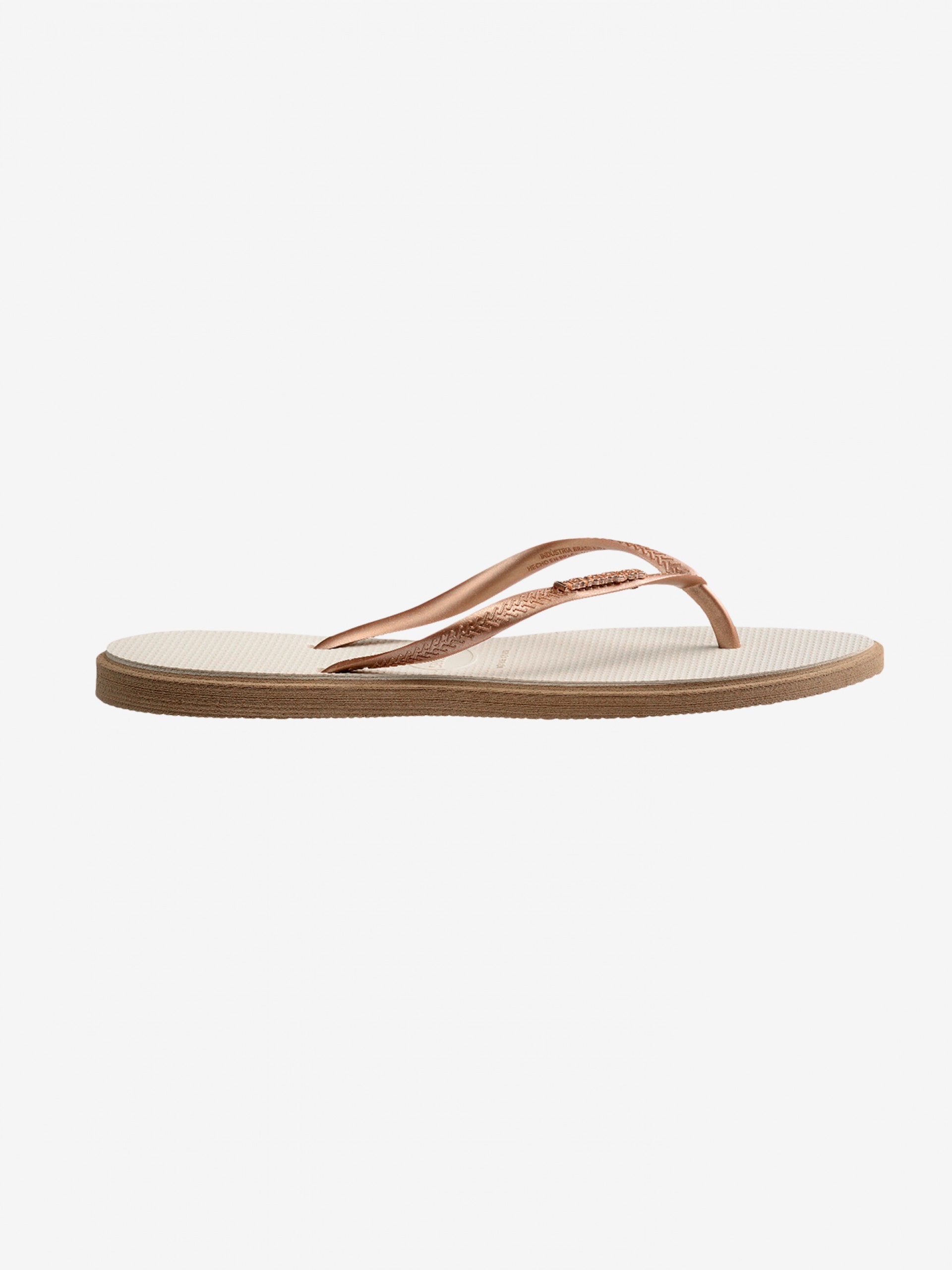 Chinelos Havaianas Slim Point Bege