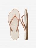 Chinelos Havaianas Slim Point Bege