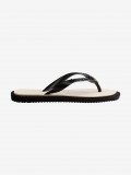 Chinelos Havaianas Top Square Fusion Premium Pretos e Bege