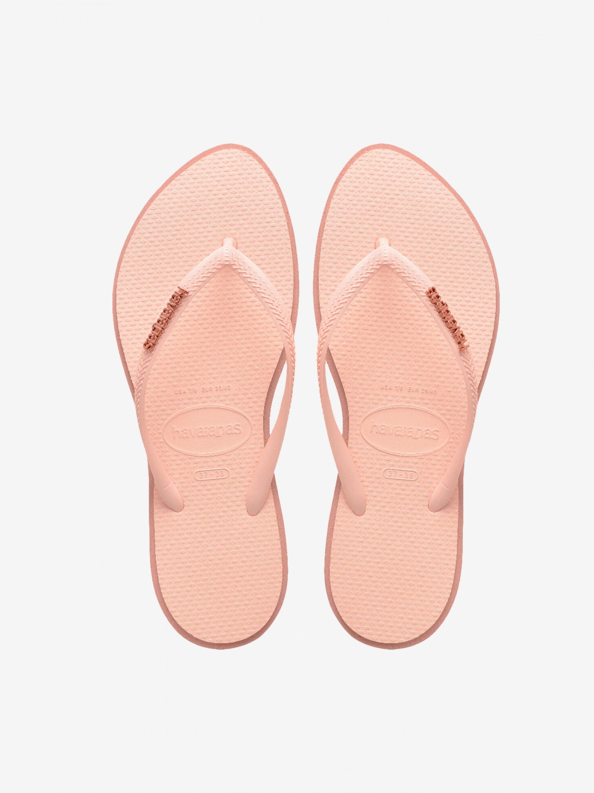 Chinelos Havaianas Slim Point Rosa