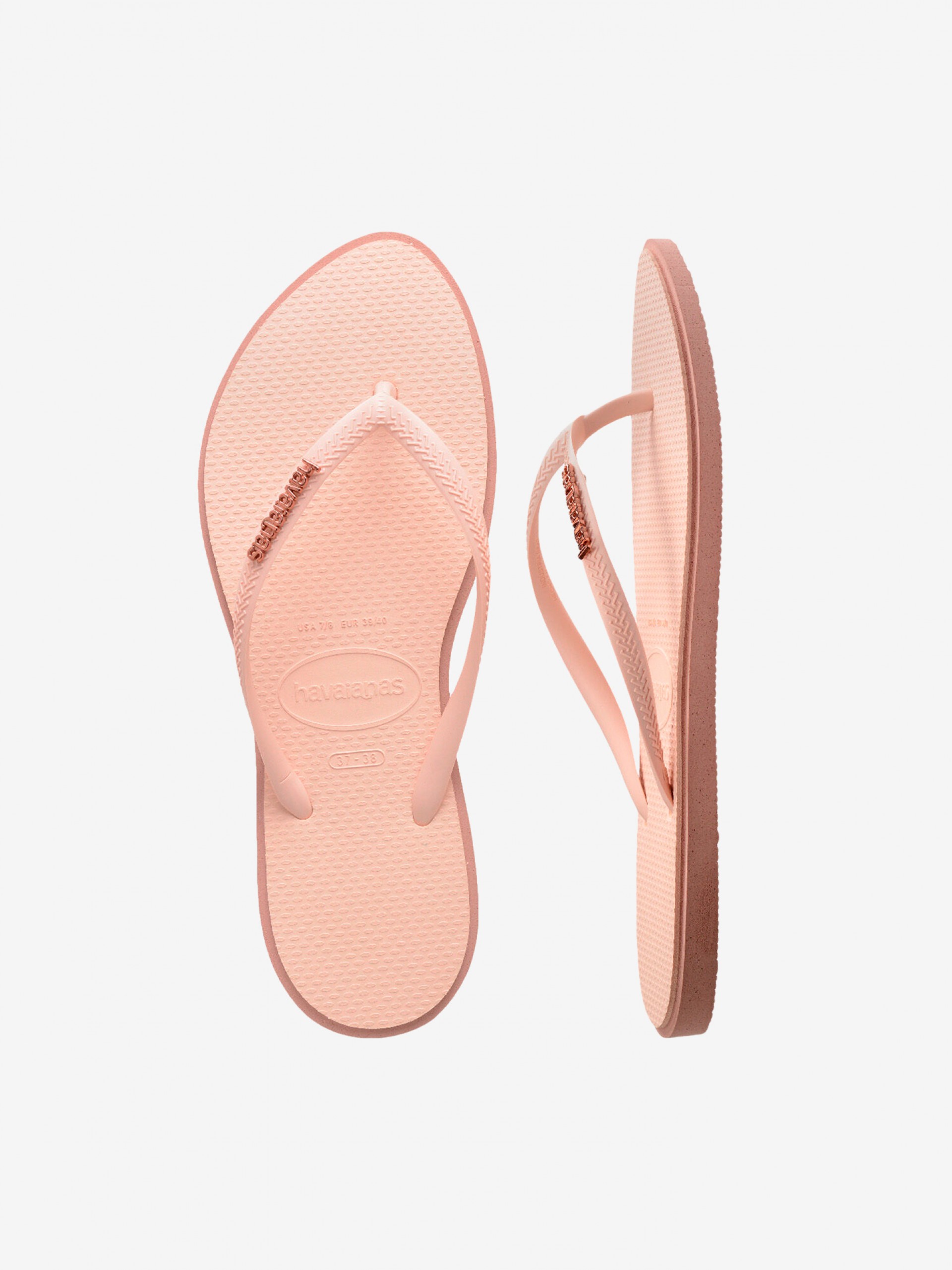 Chinelos Havaianas Slim Point Rosa