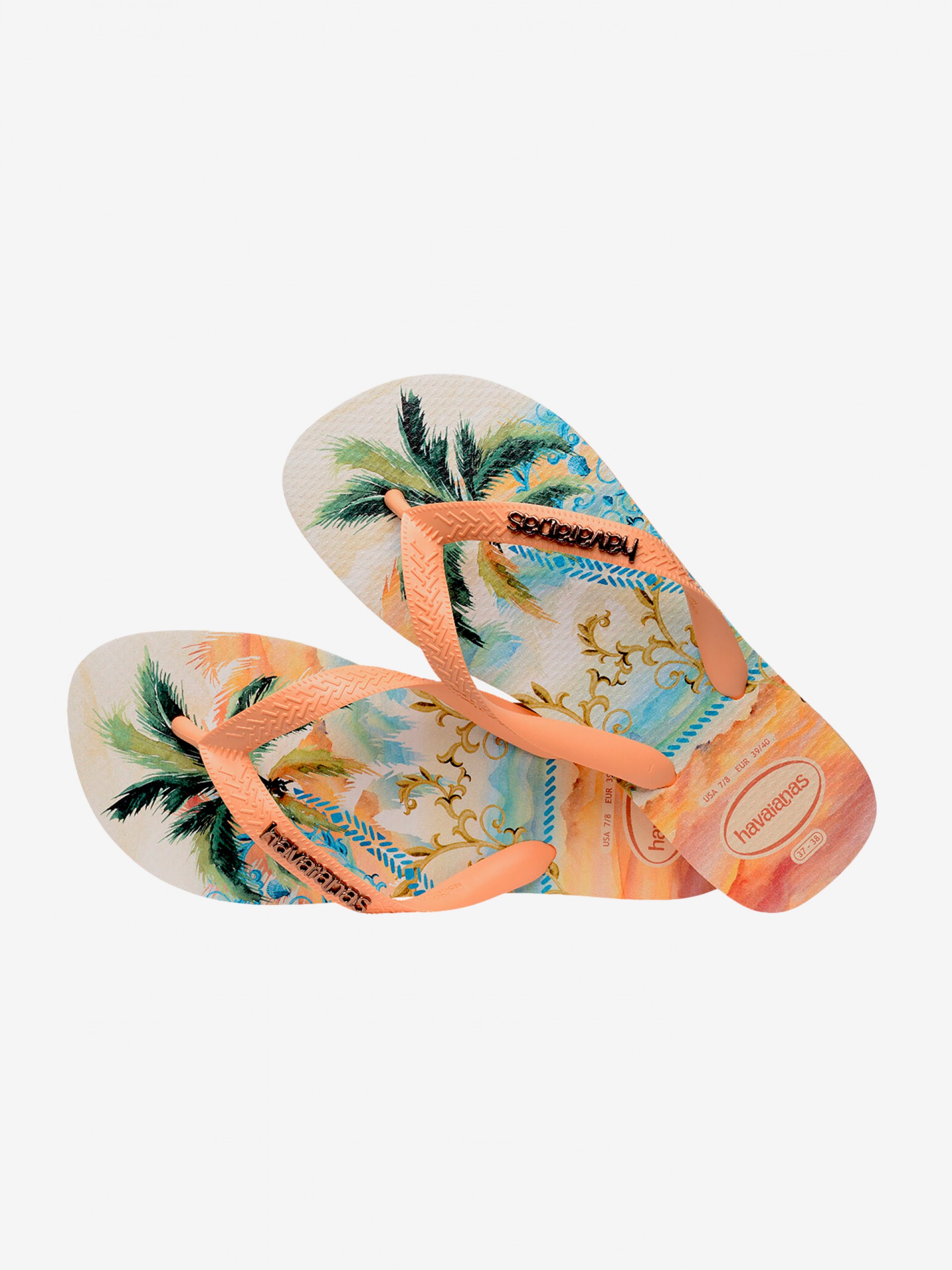 Chinelos Havaianas Top Tropicalia Vibes Salmão