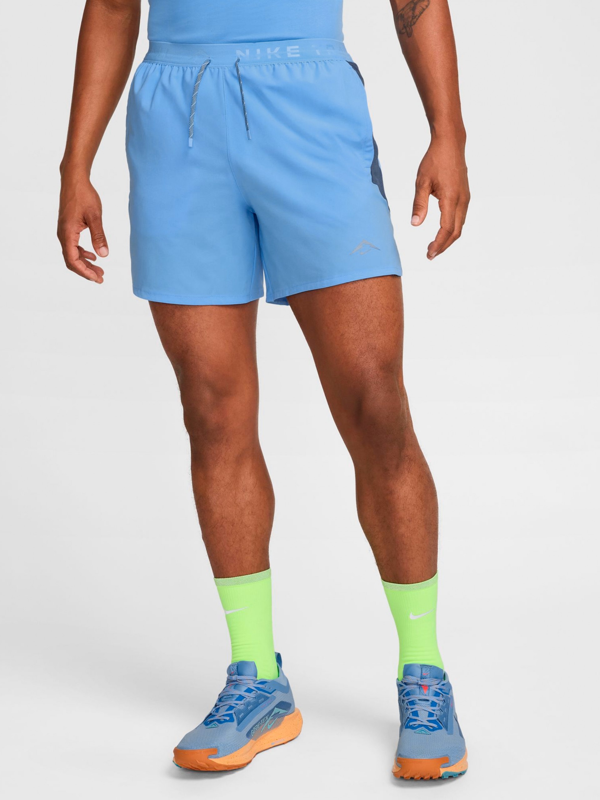 Pantalones Cortos de Trail Nike Dri-FIT 15cm Azules Para Hombre