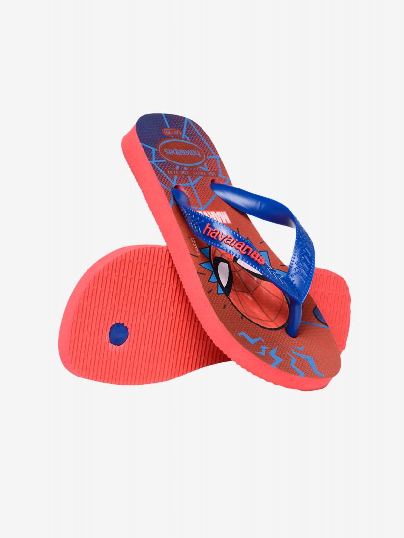 Chinelos Havaianas Top Marvel II Kids Vermelhos