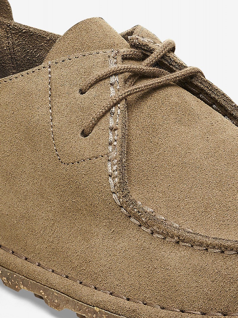 Sapatos Birkenstock Utti Lace Couro em Camura Bege
