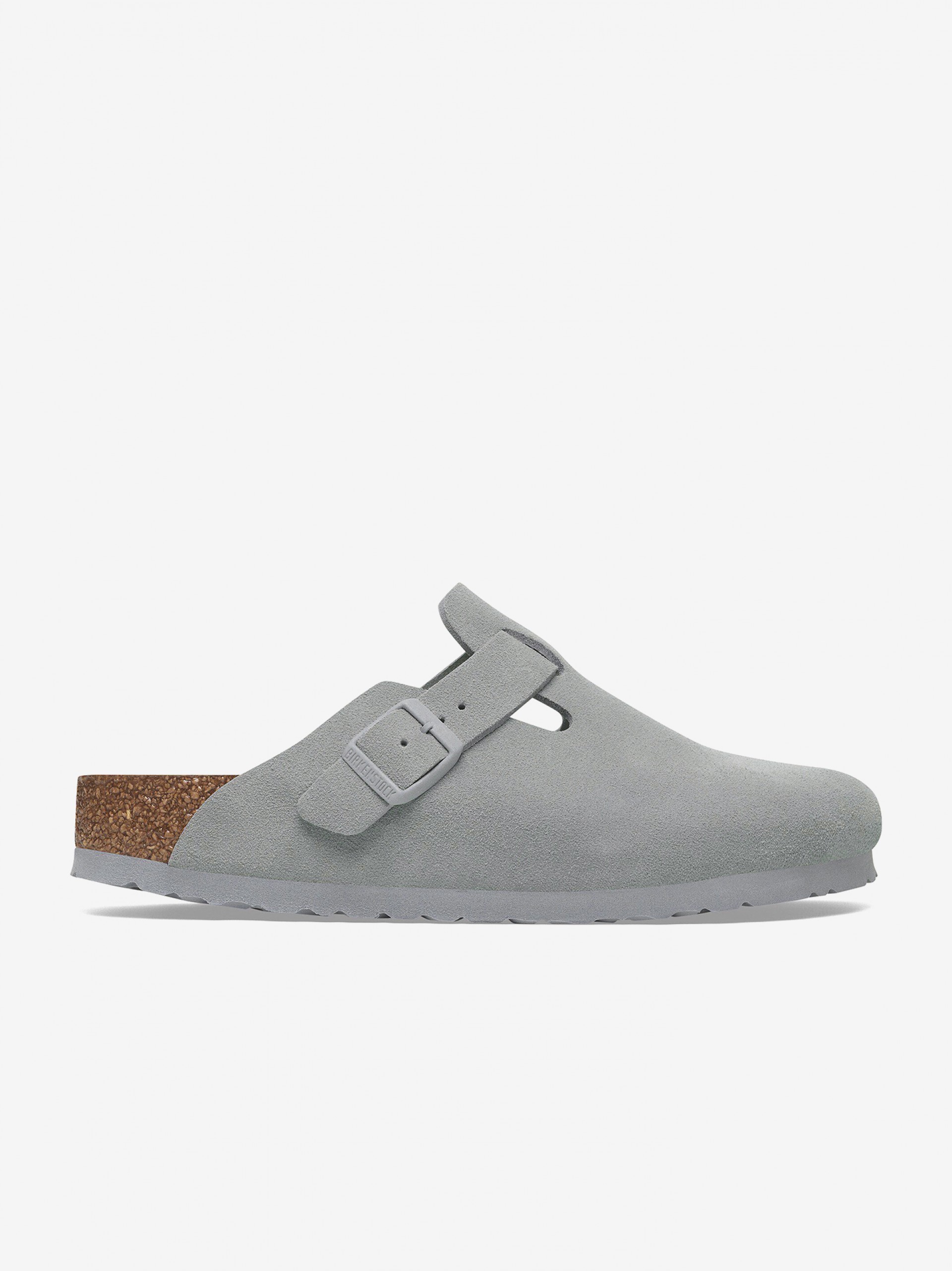 Chinelos Birkenstock Boston Couro em Camurça Azuis