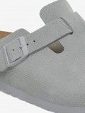 Chinelos Birkenstock Boston Couro em Camura Azuis