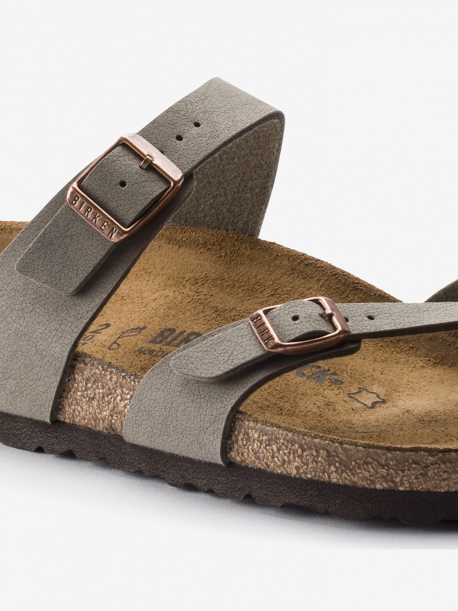 Chinelos Birkenstock Mayari Birko-Flor Cinzentos