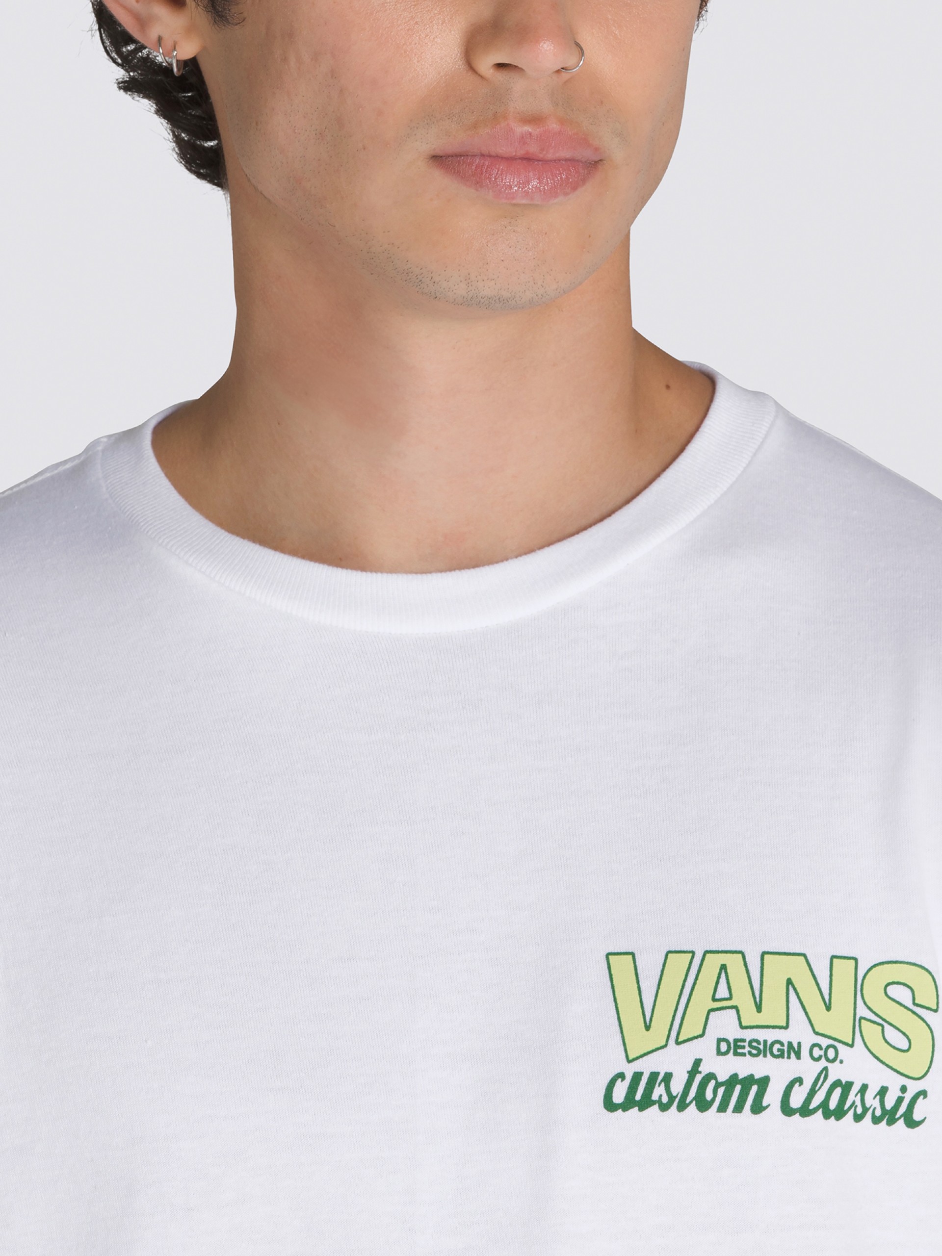 T-shirt Vans Shop Front Branca