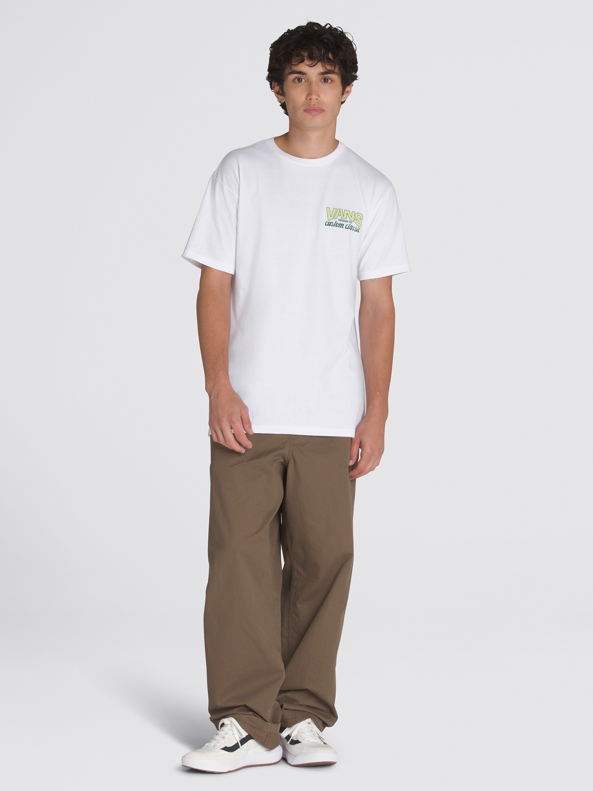 T-shirt Vans Shop Front Branca