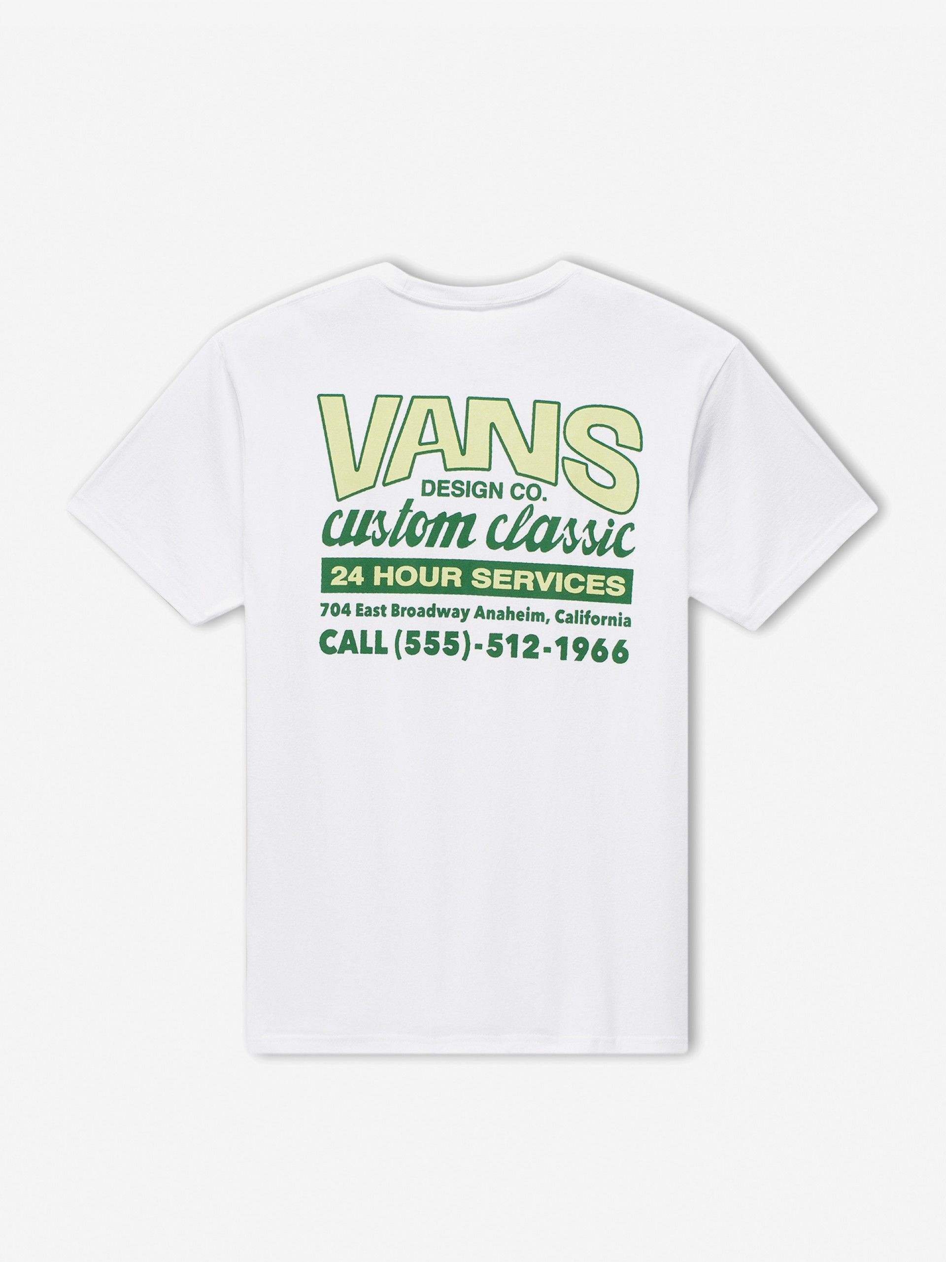 T-shirt Vans Shop Front Branca