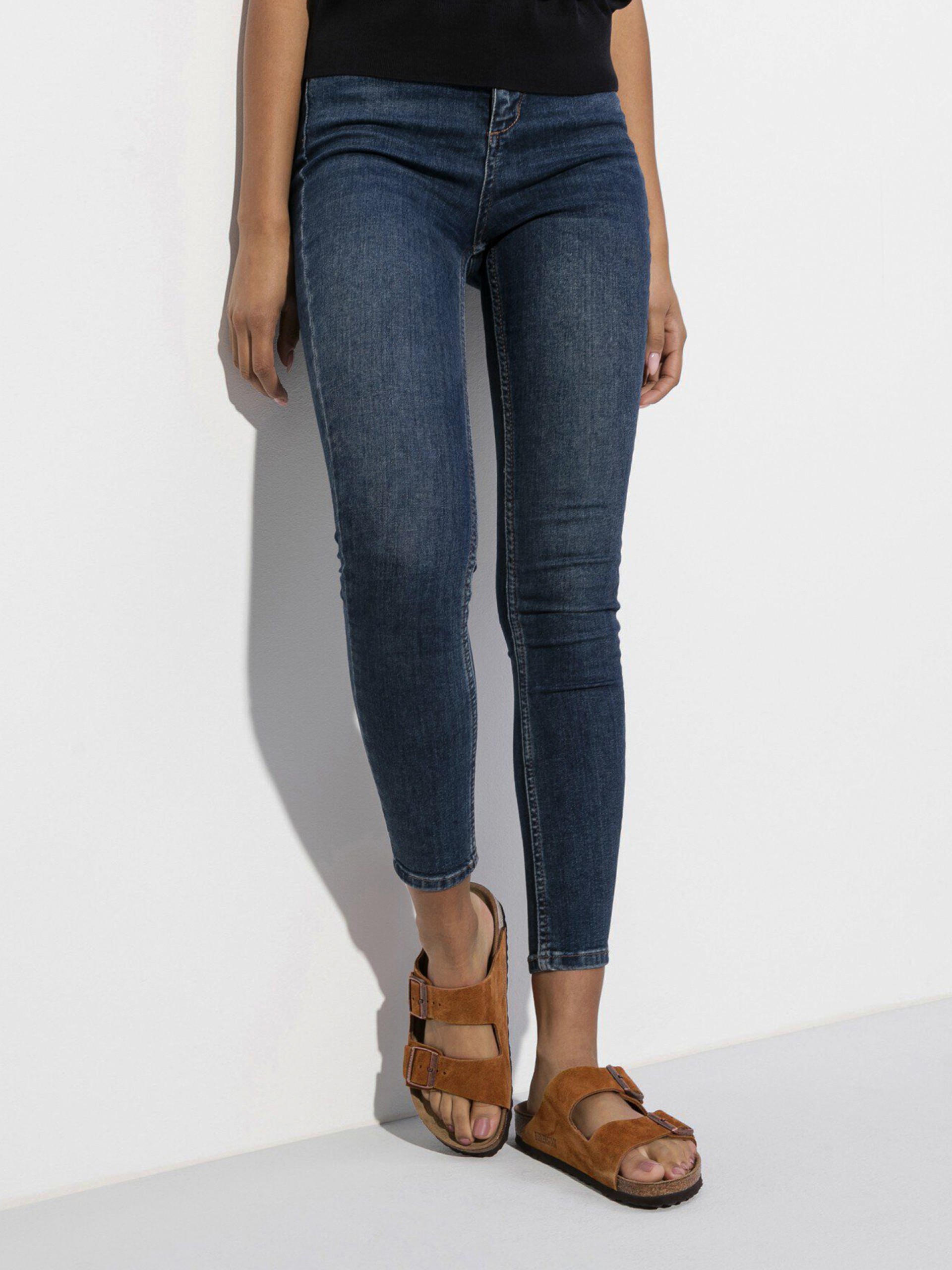 Birkenstock Arizona Soft Footbed Suede Camel Slides