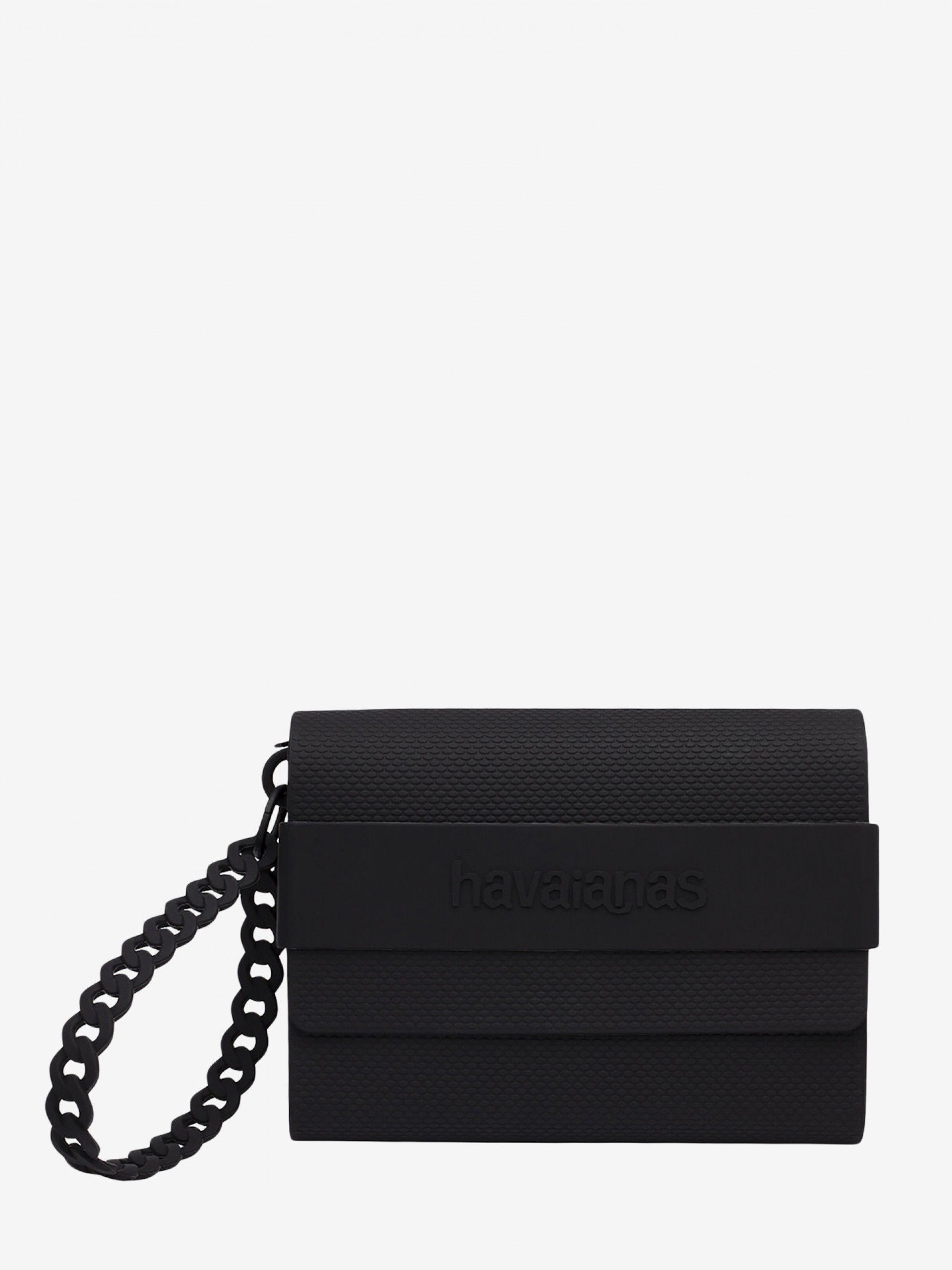 Mala Pequena Havaianas Clutch Preta
