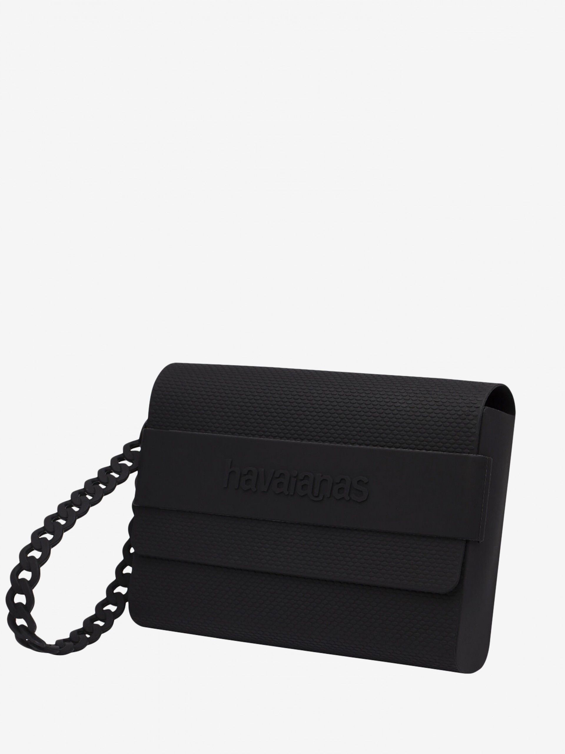 Mala Pequena Havaianas Clutch Preta