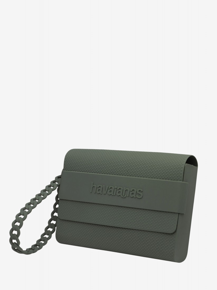 Mala Pequena Havaianas Clutch Verde