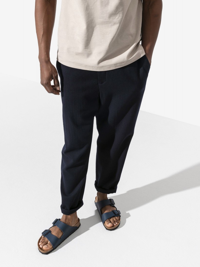 Birkenstock Arizona Birko-Flor Blue Slides