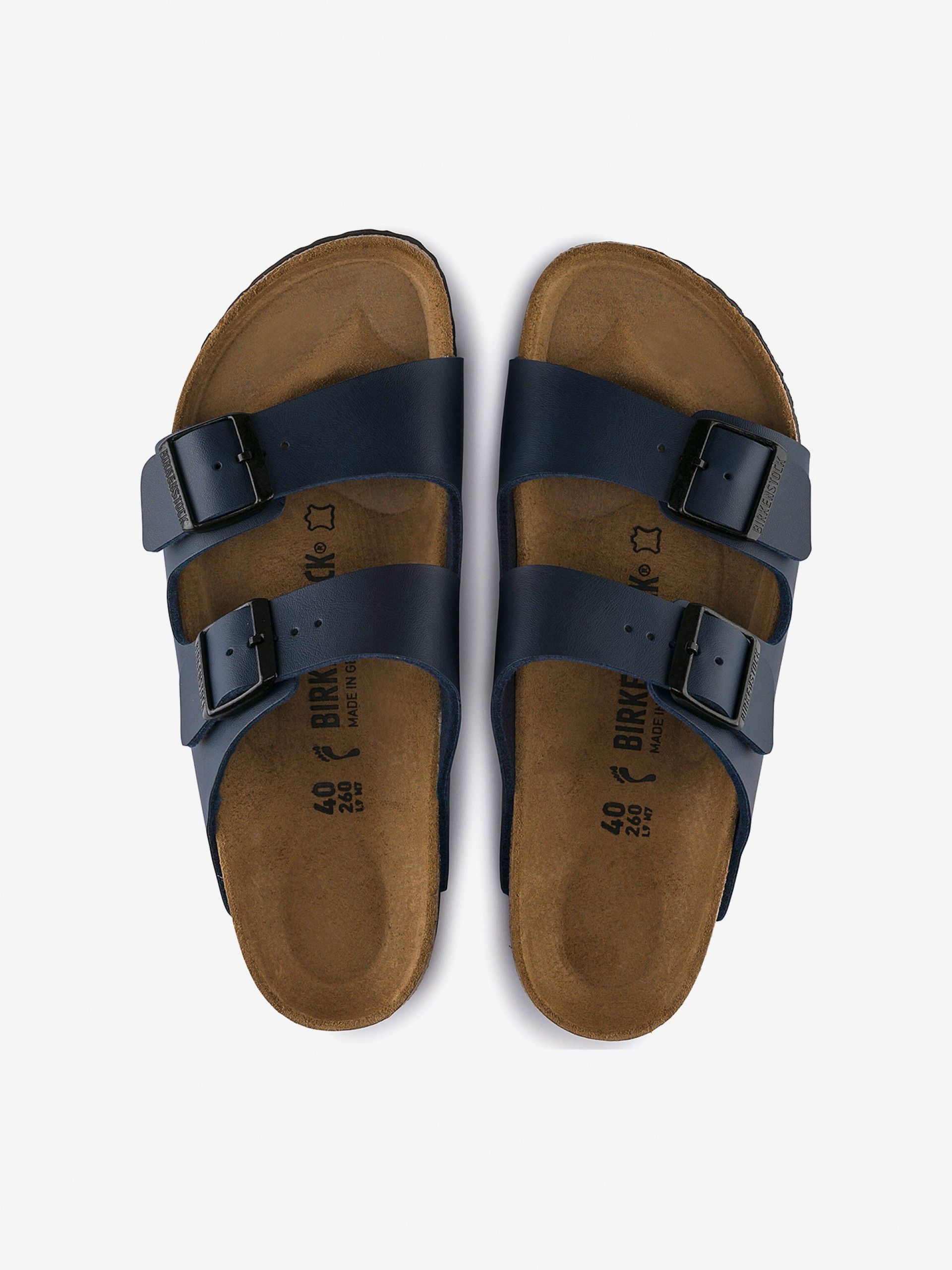 Chinelos Birkenstock Arizona Birko-Flor Azuis