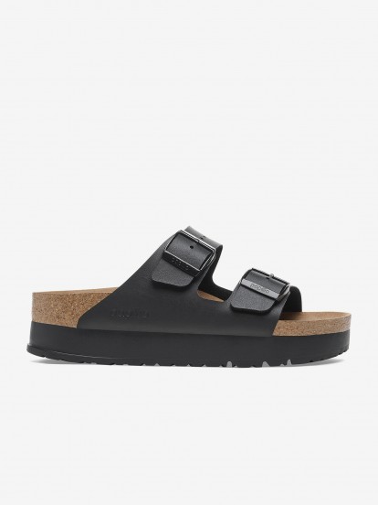 Birkenstock Florida III Papillio Flex Platform Birko-Flor Black Slides