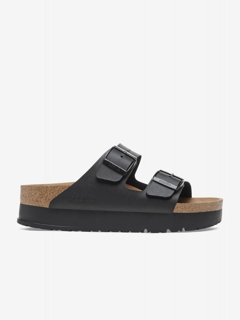 Birkenstock Arizona III Papillio Flex Platform Birko-Flor Black Slides