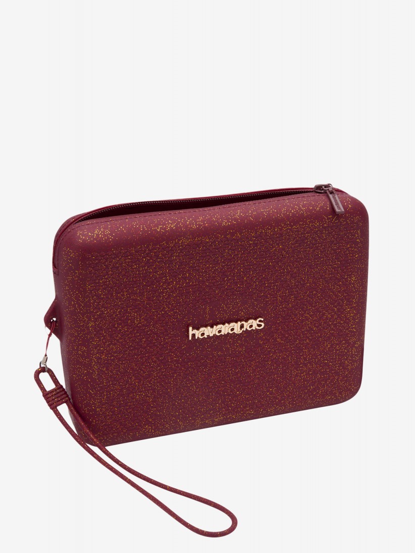 Necessaire Havaianas Beach Glitter Bordeaux