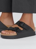 Birkenstock Arizona III Papillio Flex Platform Birko-Flor Black Slides