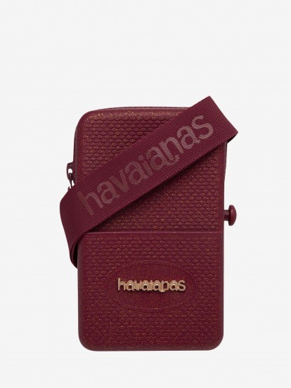 Havaianas Street Bag Glitter Burgundy Crossbody Bag