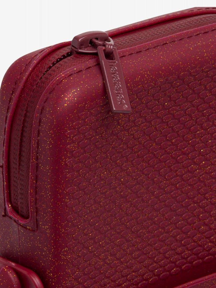 Bolsa a Tiracolo Havaianas Street Bag Glitter Bordeaux