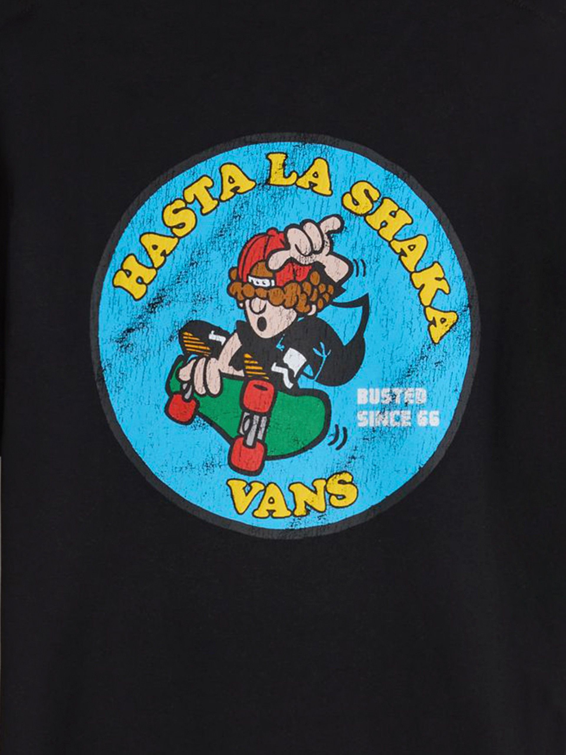 Camiseta Vans Hasta La Shaka Kids Negra