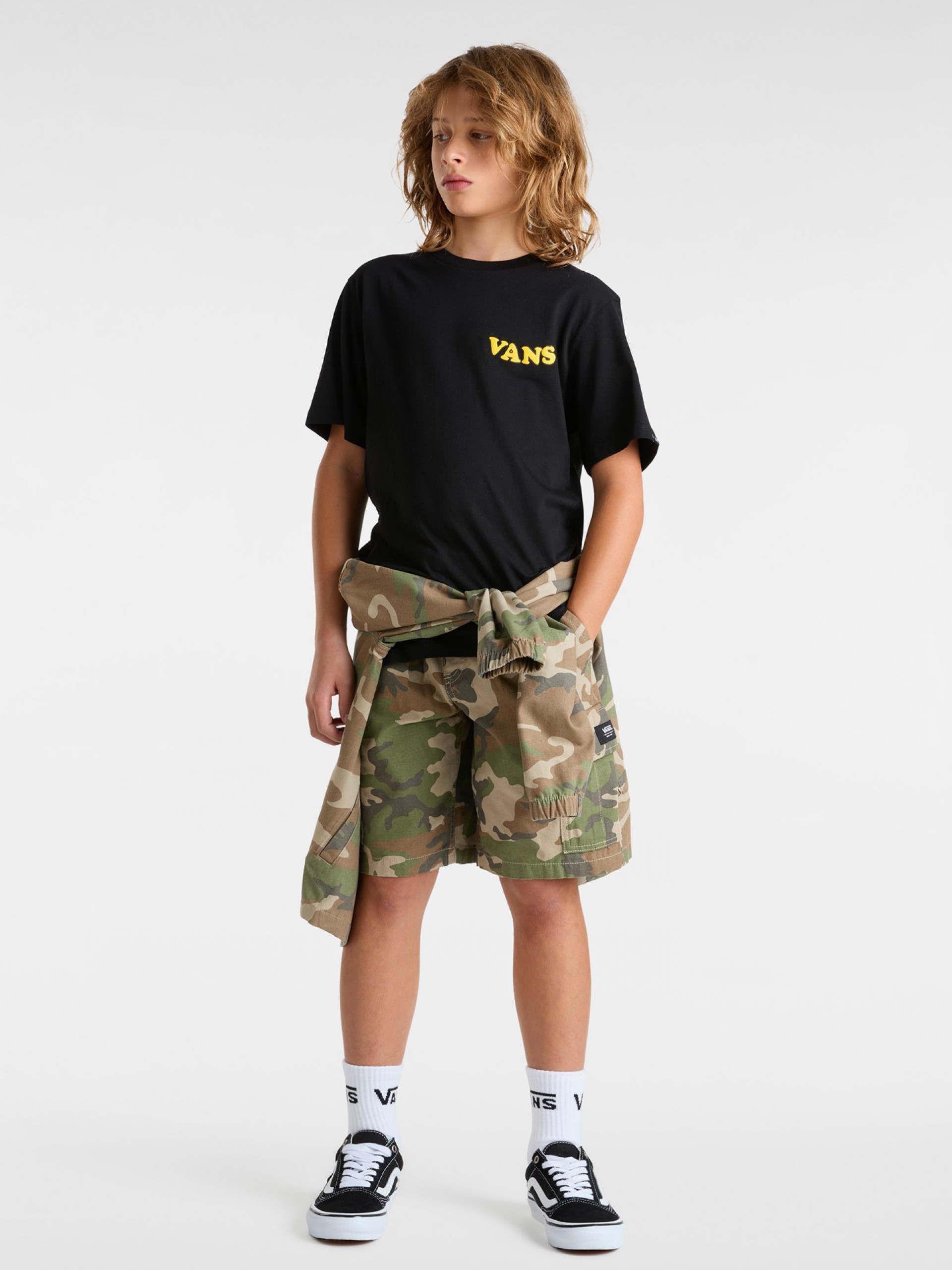 Camiseta Vans Hasta La Shaka Kids Negra