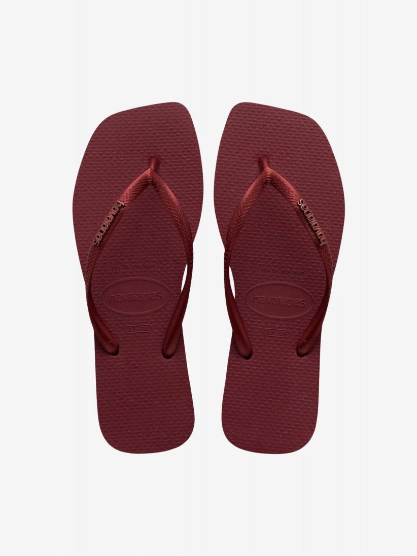 Chinelos Havaianas Square Logo Metallic
